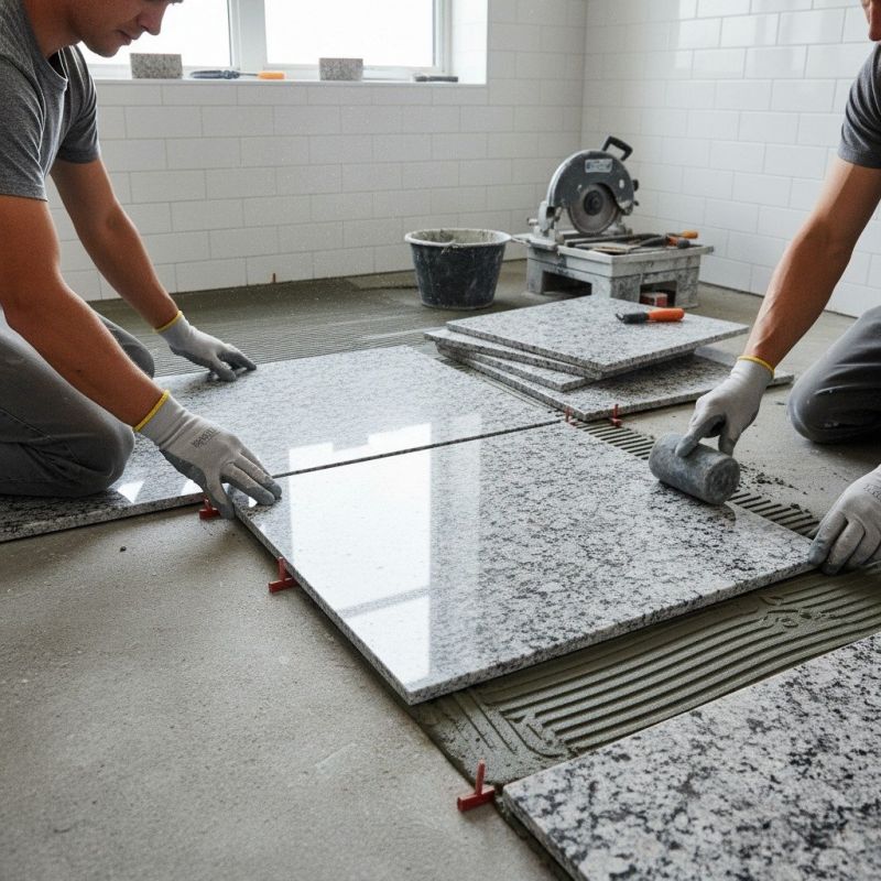 Granite Tile Installation detail
